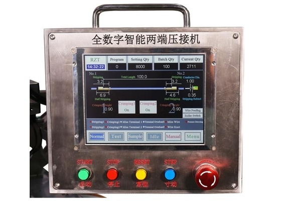 Durable Wire Stripping And Crimping Machine English Language Supported